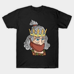 the king with the crown. T-Shirt